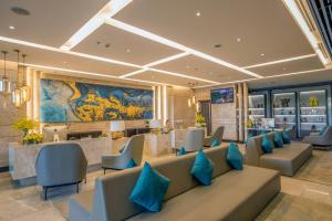 Uma área de estar em Minh Toan SAFI Ocean Hotel