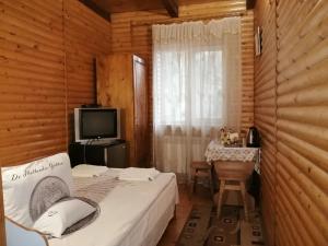TV a/nebo společenská místnost v ubytování Садиба Каньйон