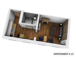 Půdorys ubytování Apartamenty Vilda