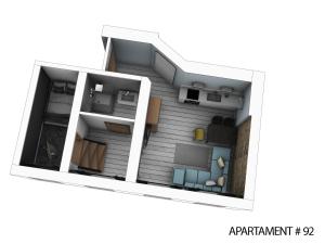 Půdorys ubytování Apartamenty Vilda