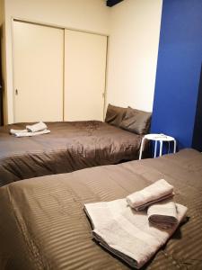 Postel nebo postele na pokoji v ubytování Yamanashi Grand chene Fuefuki #Gr4