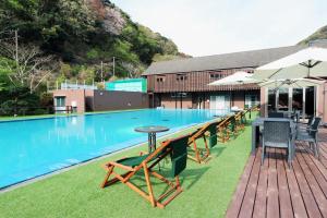 Πισίνα στο ή κοντά στο Amis Droles アミドローラ LIBERTY RESORT
