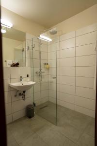 Koupelna v ubytování Hotel Hallormsstadur