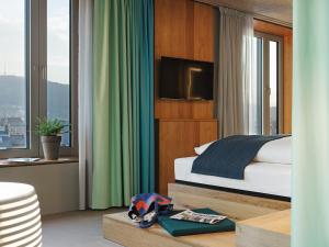 Ліжко або ліжка в номері 25hours Hotel Langstrasse