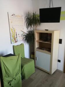 TV a/nebo společenská místnost v ubytování Pension Harmonie