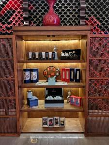 南京夜泊秦淮君亭酒店大戏院店的咖啡和沏茶工具