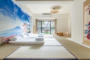 Rock nest view inn客房内的一张或多张床位