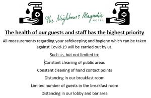 Certificat, récompense, panneau ou autre document affiché dans l'établissement Hotel The Neighbour's Magnolia