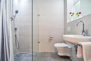 Koupelna v ubytování Hotel Apfelbaum