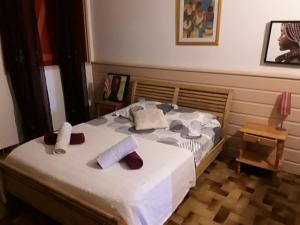 Posteľ alebo postele v izbe v ubytovaní Villa et Gites Le Safran - Le Triskell