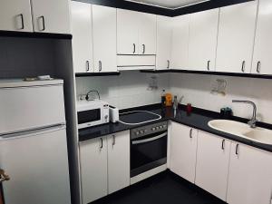 Kjøkken eller kjøkkenkrok på Habitaciones dakar