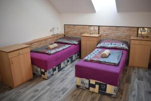 En eller flere senge i et værelse på Ubytování u Šveců