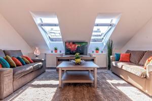 Posezení v ubytování Luxury Paulay street Apartment