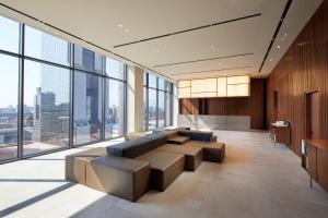 an office lobby with couches and large windows at Shilla Stay Samsung COEX Center in Seoul +38 photos