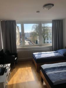 Postel nebo postele na pokoji v ubytování Micha's Ferienwohnung