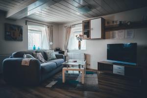 Televízia a/alebo spoločenská miestnosť v ubytovaní Mayerhofer House