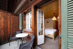Voodi või voodid majutusasutuse Hotel-Restaurant zum Gade toas