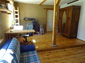 Χώρος καθιστικού στο Ferienhaus Lehmannsbrück
