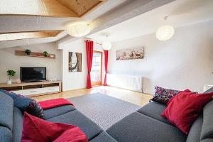 A seating area at Ferienwohnung Kienast