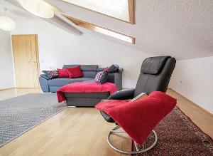 A seating area at Ferienwohnung Kienast