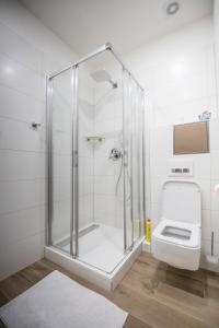 Kúpeľňa v ubytovaní Apartmány pod Jeřábem, Šanov 67, Červená Voda