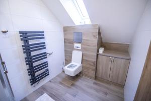 Kúpeľňa v ubytovaní Apartmány pod Jeřábem, Šanov 67, Červená Voda