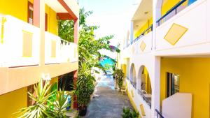O edifício em que o apart-hotel se localiza