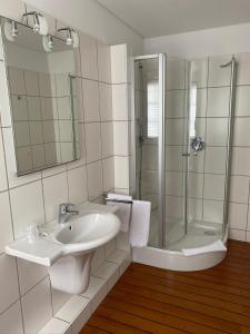 Phòng tắm tại Hotel Kaiserhof
