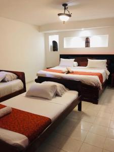 Voodi või voodid majutusasutuse Hotel Yurupary AMAZONAS toas