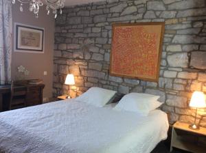Postel nebo postele na pokoji v ubytování Chambre d'hotes "L'étable d'irène"