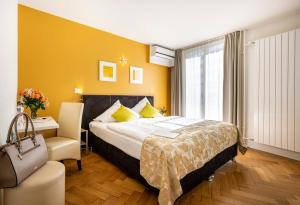 Ένα ή περισσότερα κρεβάτια σε δωμάτιο στο Hotel Oltnerhof - Self Check in