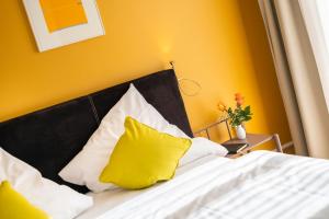 Ένα ή περισσότερα κρεβάτια σε δωμάτιο στο Hotel Oltnerhof - Self Check in