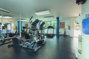 a gym with several treadmills and machines in it at Royal Decameron Punta Centinela - All Inclusive in Ballenita