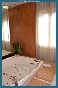 łazienka z wanną z krwią na podłodze w obiekcie Verona Relax & Stay w Weronie