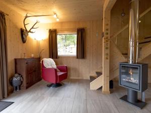 Ein Sitzbereich in der Unterkunft Boutique Chalet in Sankt Georgen ob Murau with Sauna