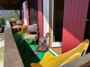 Balkon oz. terasa v nastanitvi Panoramagasthof Kristberg