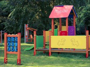 a park with a playground with a play equipment at Mercure Gdańsk Posejdon in Gdańsk