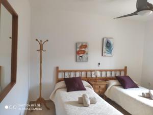 Posteľ alebo postele v izbe v ubytovaní MAR I MONTANYA Formentera 2 + 37 fotografií