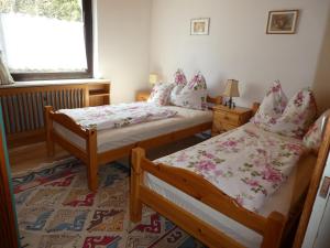 Voodi või voodid majutusasutuse Apartment Gerlitzen Ossiachersee - Haus Enzian toas