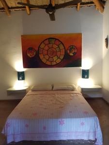 Postel nebo postele na pokoji v ubytování Casa Flamingo