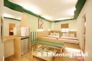 Voodi või voodid majutusasutuse Kenting Hostel toas