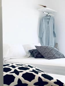 Postel nebo postele na pokoji v ubytování Villa kyma