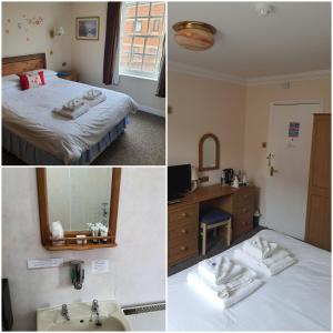 A bed or beds in a room at Wensum Lodge Hotel