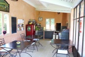 Posezení v ubytování B&B La Badelle