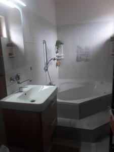 Kúpeľňa v ubytovaní Apartmán Křtiny