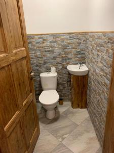 Koupelna v ubytování Apartmán Stodola