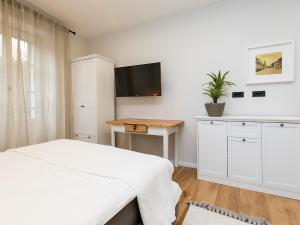 TV a/nebo společenská místnost v ubytování NEWPremium Suite Šinjorina, Historical City Centre