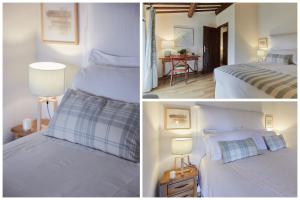 A bed or beds in a room at La Panoramica Gubbio - Maison de Charme - Casette e appartamenti self catering per vacanze meravigliose!