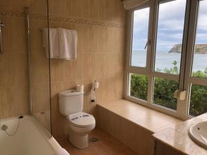 Koupelna v ubytování Hotel Josein