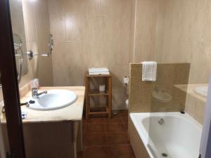 Koupelna v ubytování Hotel Josein